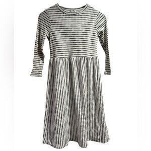 Sew In Love Black and White Striped Long Sleeve Dress NWOT